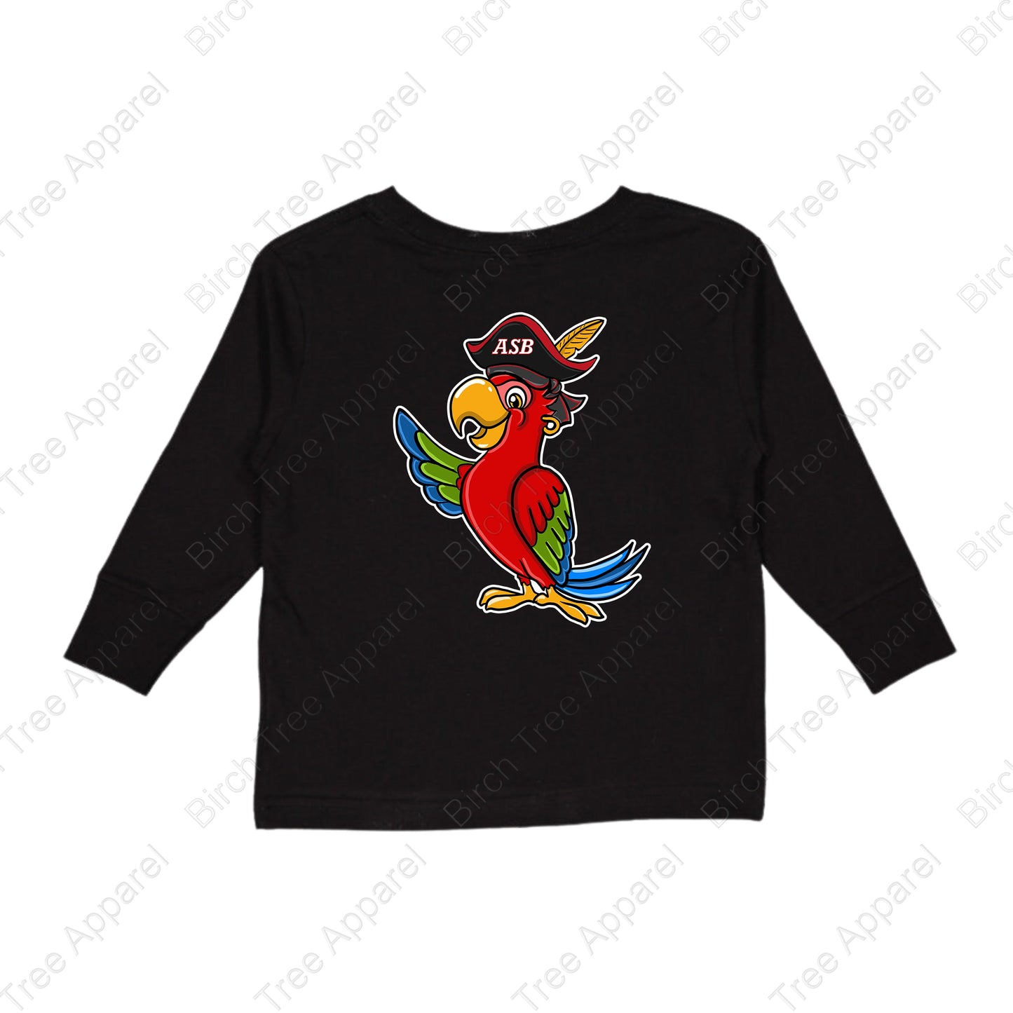 Crewneck - St. Barts Pirates w. Parrot On Back (Littles)