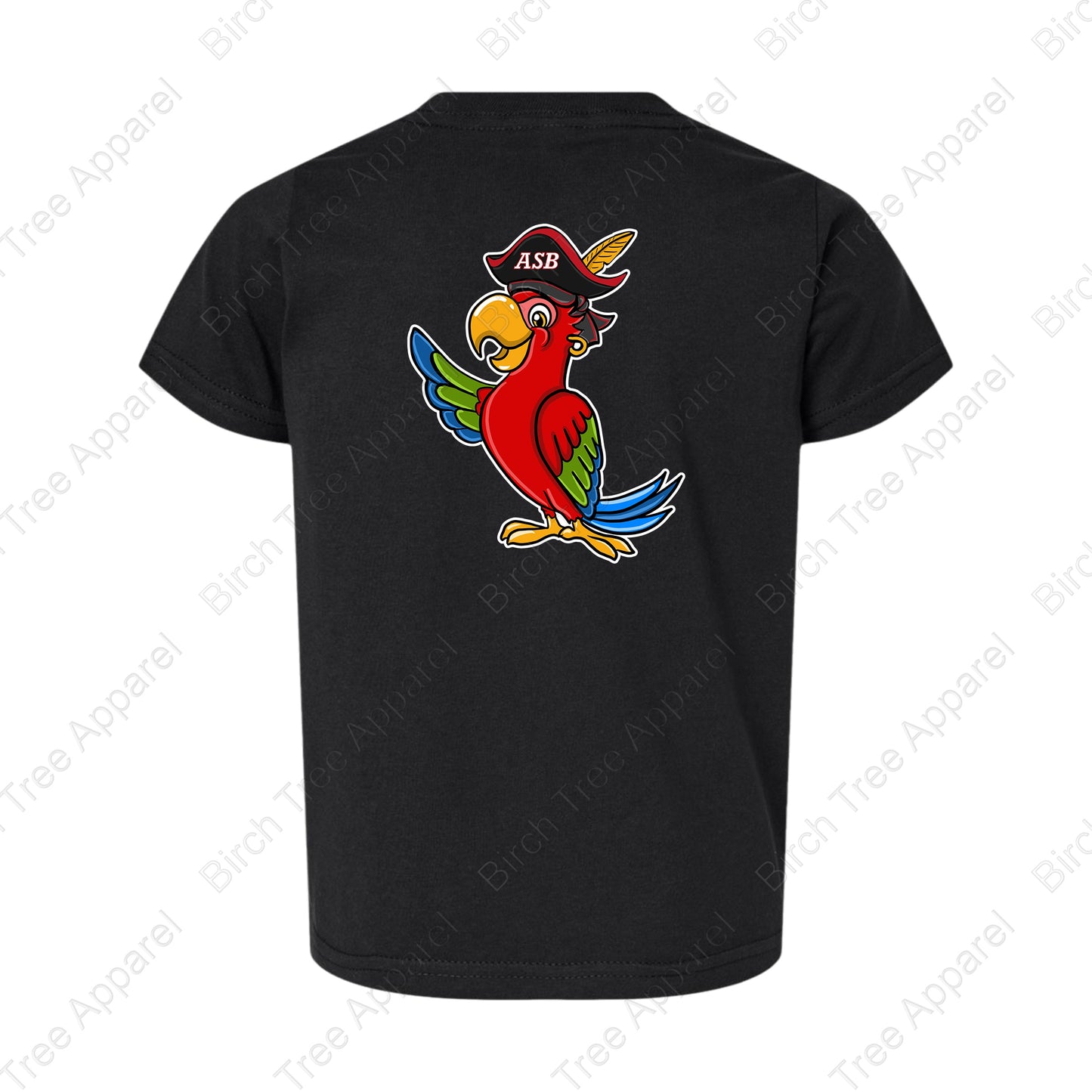 T-Shirt - St. Barts Pirates w. Parrot On Back (Littles)