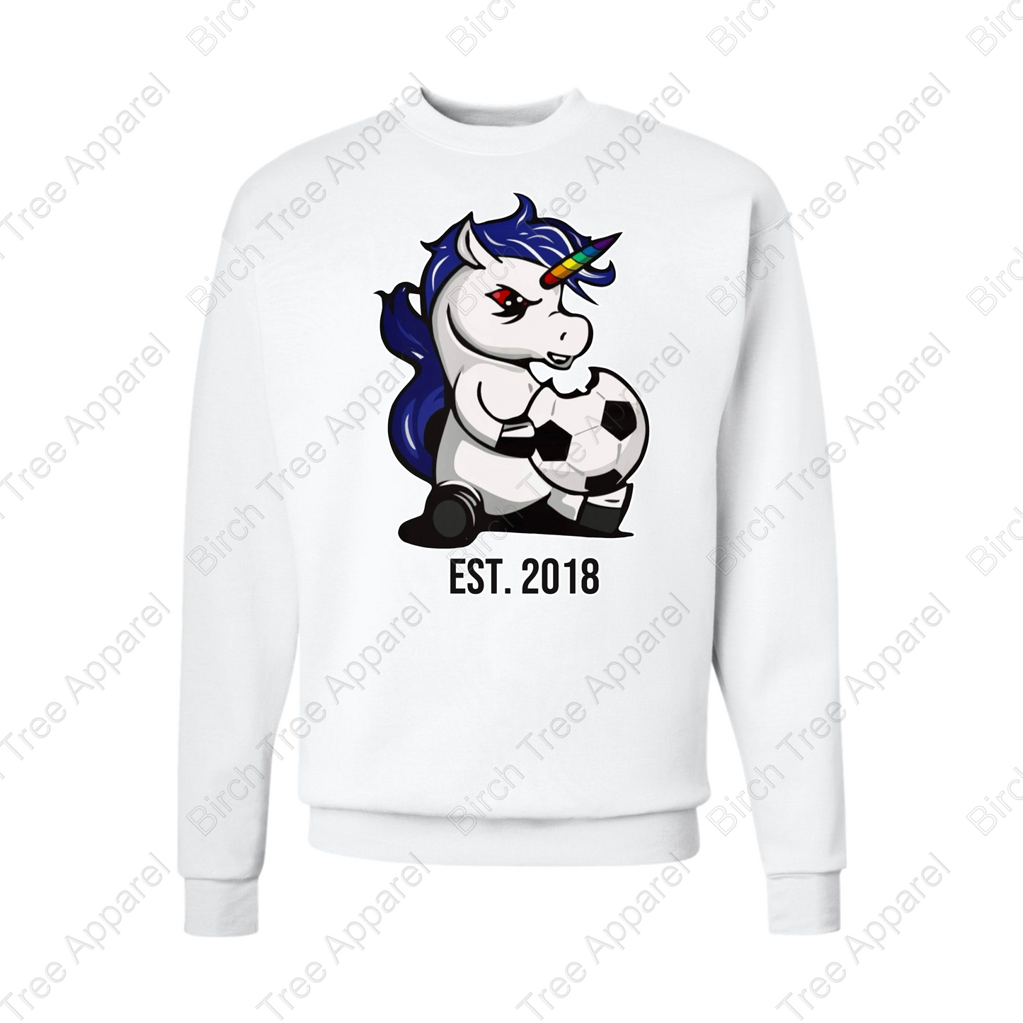 Unicorn Power Est. 2018 Crewneck