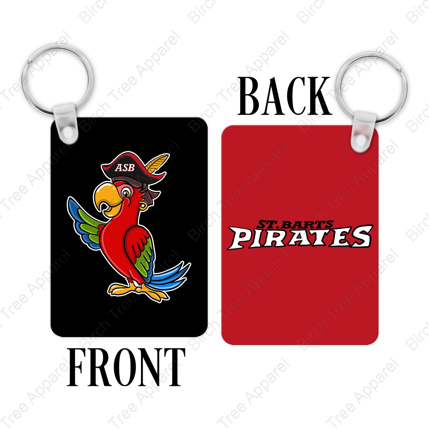 Key Chain - St. Barts Pirate OR ASB Parrot