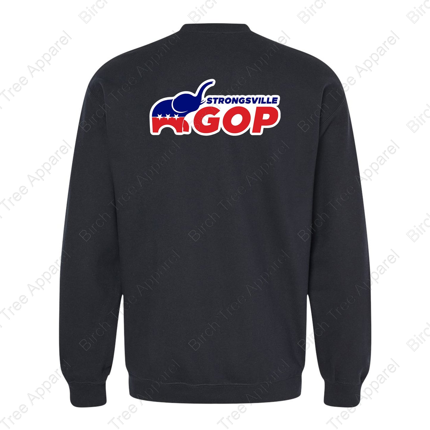 Crewneck - GOP Elephant w. Strongsville GOP on Back