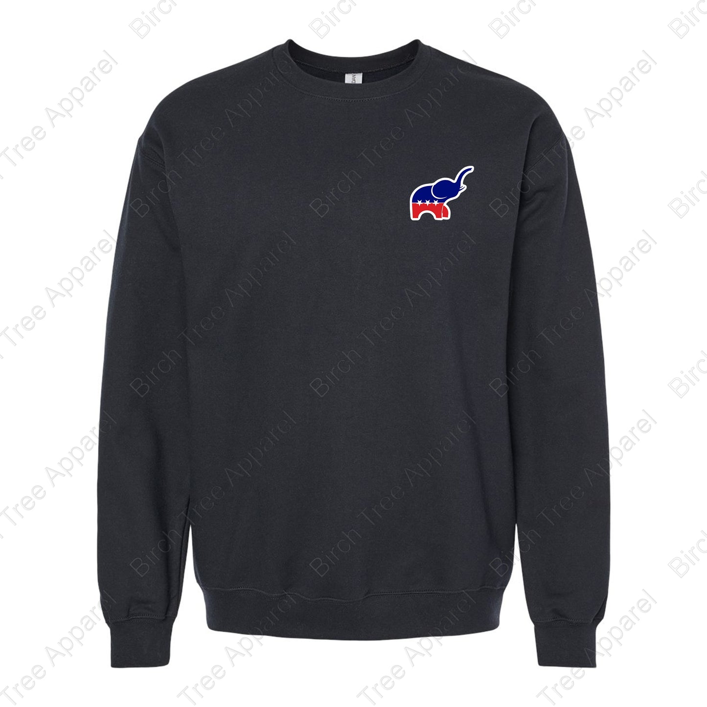 Crewneck - GOP Elephant w. Strongsville GOP on Back