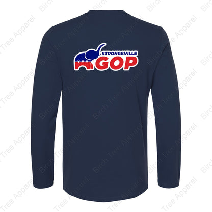 Long Sleeve Shirt - GOP Elephant w. Strongsville GOP on Back