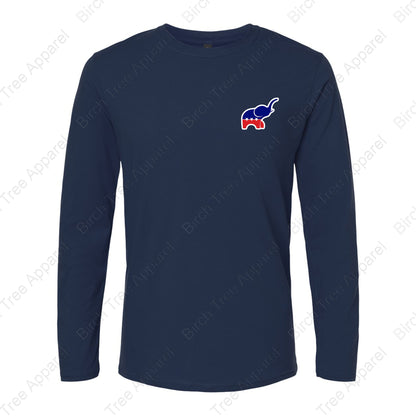Long Sleeve Shirt - GOP Elephant w. Strongsville GOP on Back