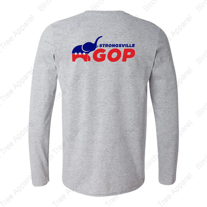 Long Sleeve Shirt - GOP Elephant w. Strongsville GOP on Back