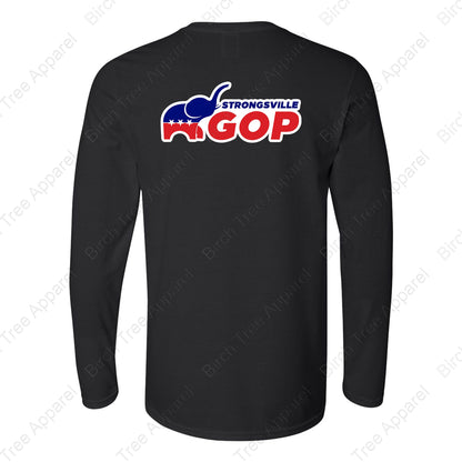 Long Sleeve Shirt - GOP Elephant w. Strongsville GOP on Back