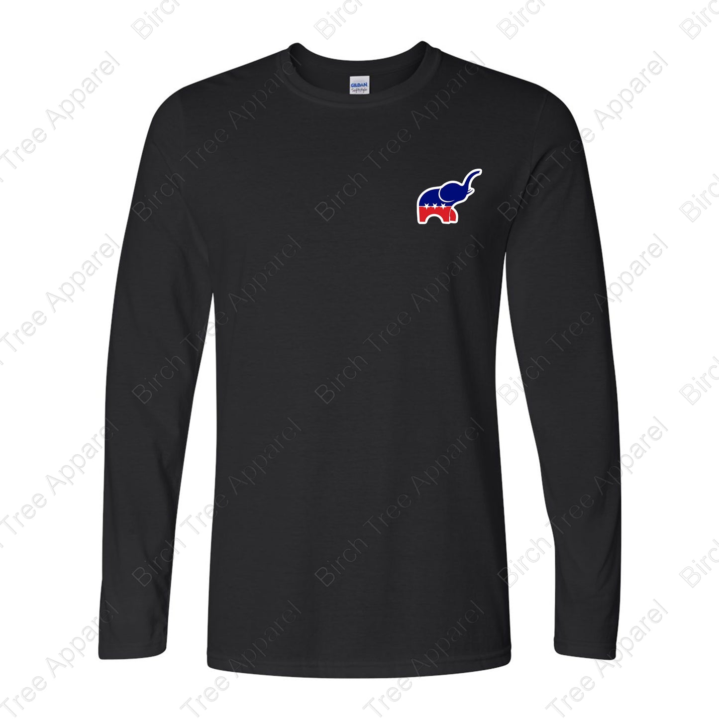 Long Sleeve Shirt - GOP Elephant w. Strongsville GOP on Back