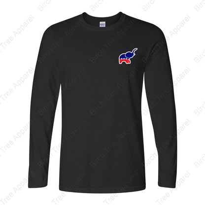 Long Sleeve Shirt - GOP Elephant w. Strongsville GOP on Back