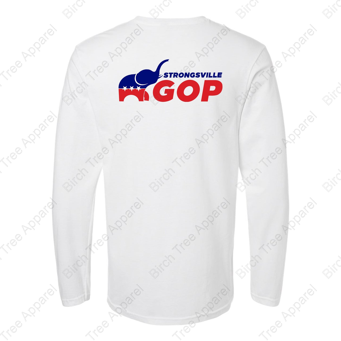 Long Sleeve Shirt - GOP Elephant w. Strongsville GOP on Back