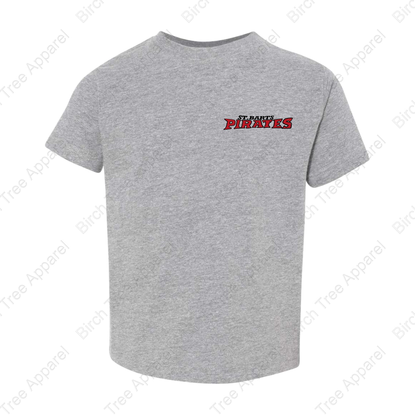 T-Shirt - St. Barts Pirates w. Parrot On Back (Littles)