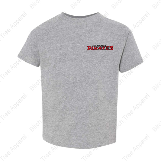 T-Shirt - St. Barts Pirates w. Pirate On Back (Littles)