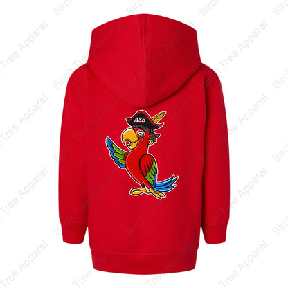 Hoodie - St. Barts Pirates w. Parrot On Back (Littles)