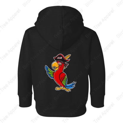 Hoodie - St. Barts Pirates w. Parrot On Back (Littles)