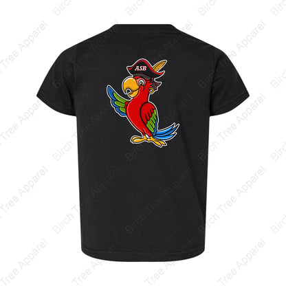 T-Shirt - St. Barts Pirates w. Parrot On Back (Littles)