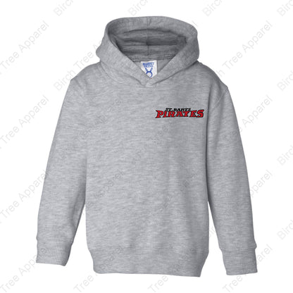 Hoodie - St. Barts Pirates w. Parrot On Back (Littles)
