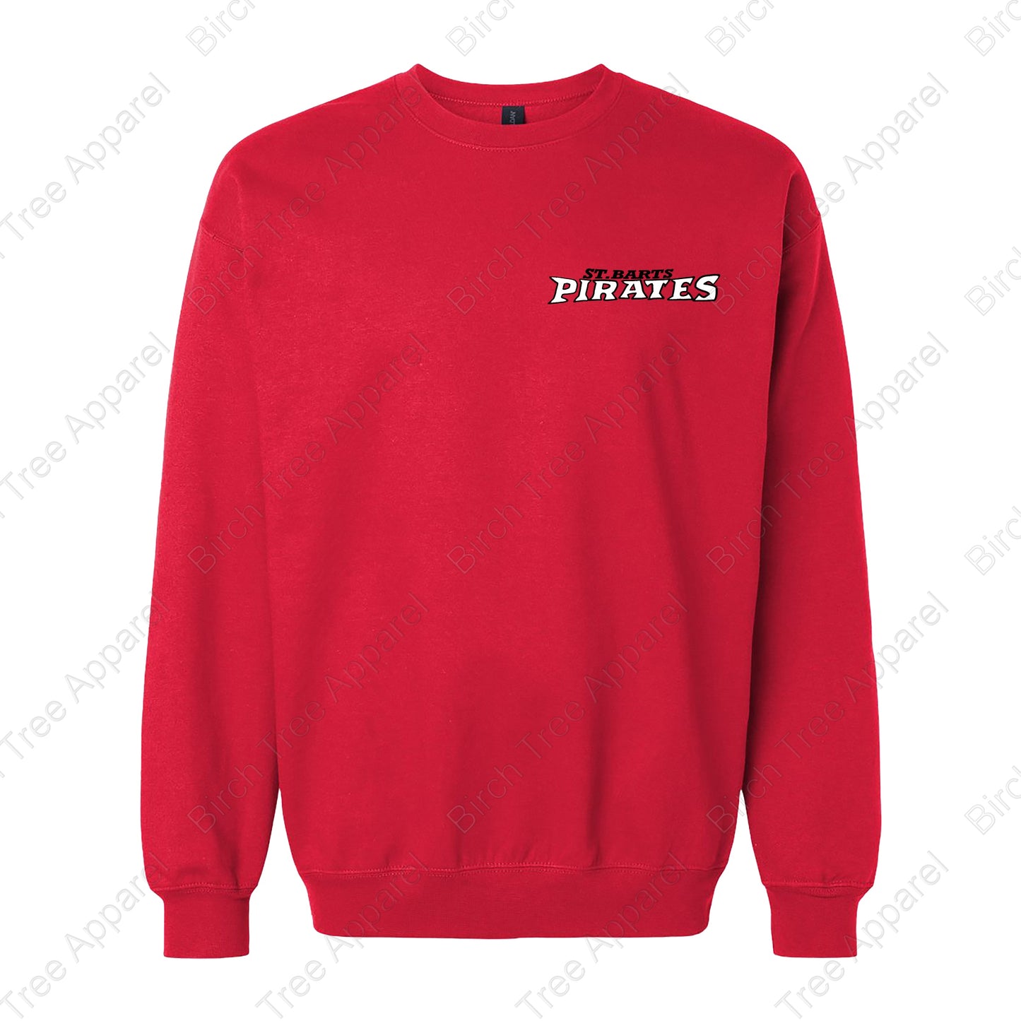 Crewneck - St. Barts Pirates w. Pirate On Back (Youth & Adult)