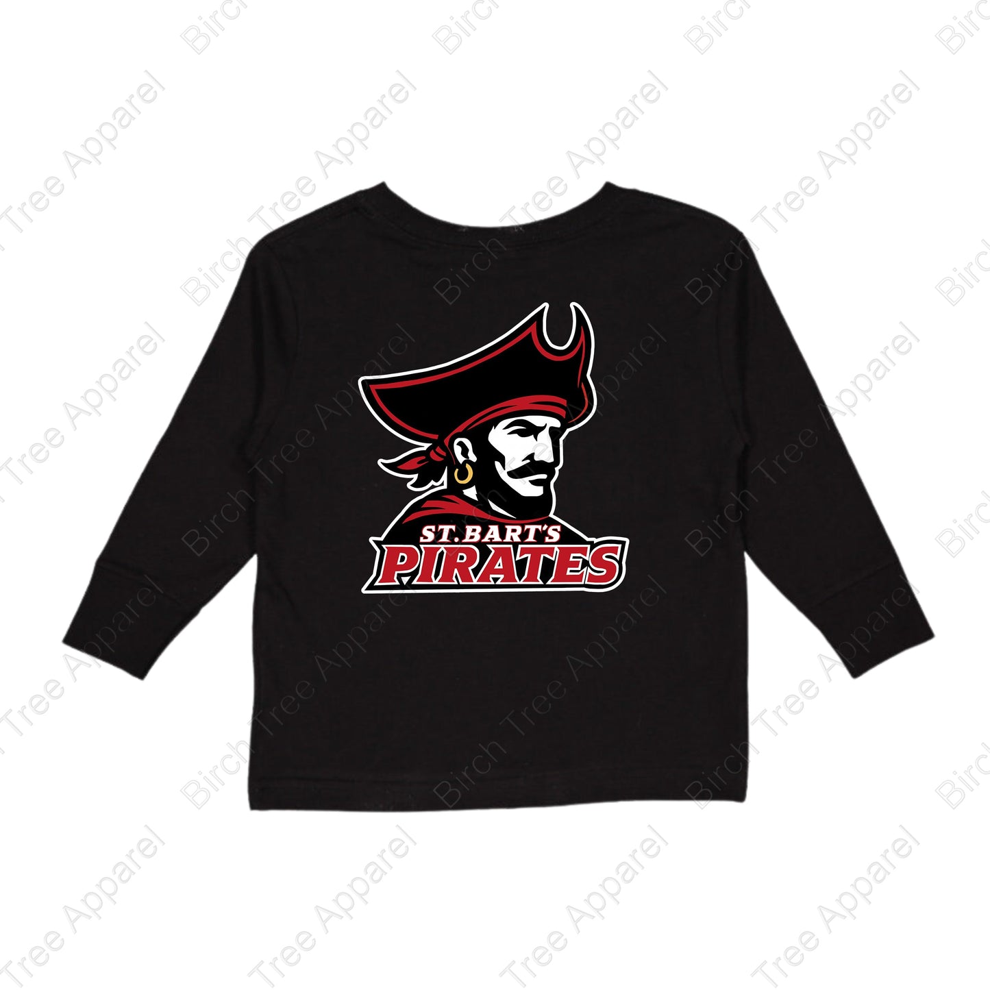 Crewneck - St. Barts Pirates w. Pirate On Back (Littles)