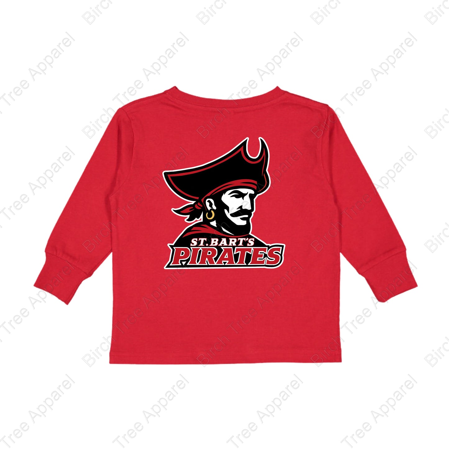 Crewneck - St. Barts Pirates w. Pirate On Back (Littles)