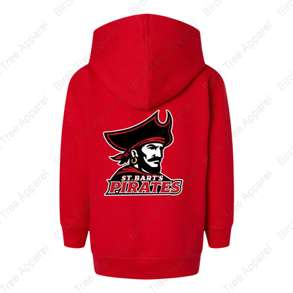 Hoodie - St. Barts Pirates w. Pirate On Back (Littles)