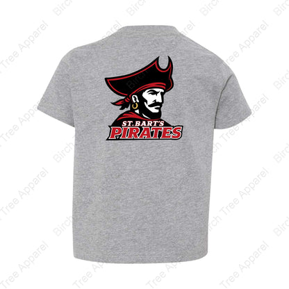 T-Shirt - St. Barts Pirates w. Pirate On Back (Littles)
