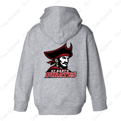 Hoodie - St. Barts Pirates w. Pirate On Back (Littles)
