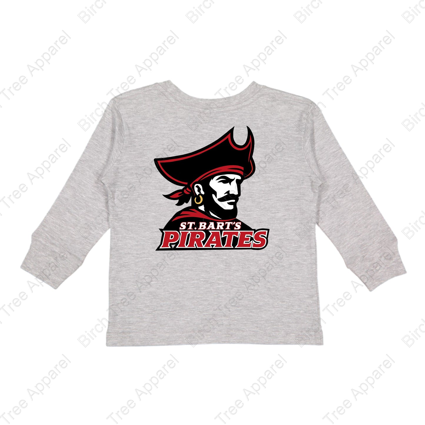 Crewneck - St. Barts Pirates w. Pirate On Back (Littles)