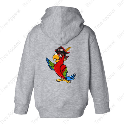 Hoodie - St. Barts Pirates w. Parrot On Back (Littles)
