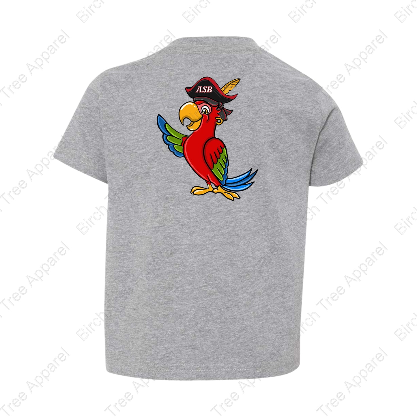T-Shirt - St. Barts Pirates w. Parrot On Back (Littles)