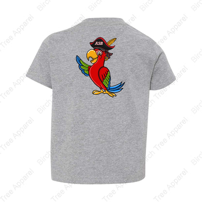 T-Shirt - St. Barts Pirates w. Parrot On Back (Littles)