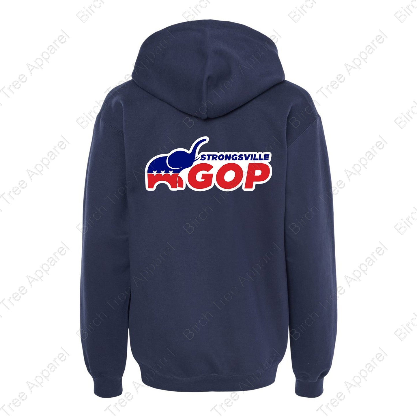 Hoodie - GOP Elephant w. Strongsville GOP on Back