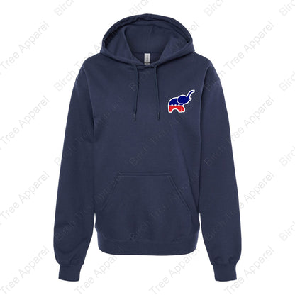 Hoodie - GOP Elephant w. Strongsville GOP on Back