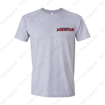T-Shirt - St. Barts Pirates w. Pirate On Back (Adult & Youth)