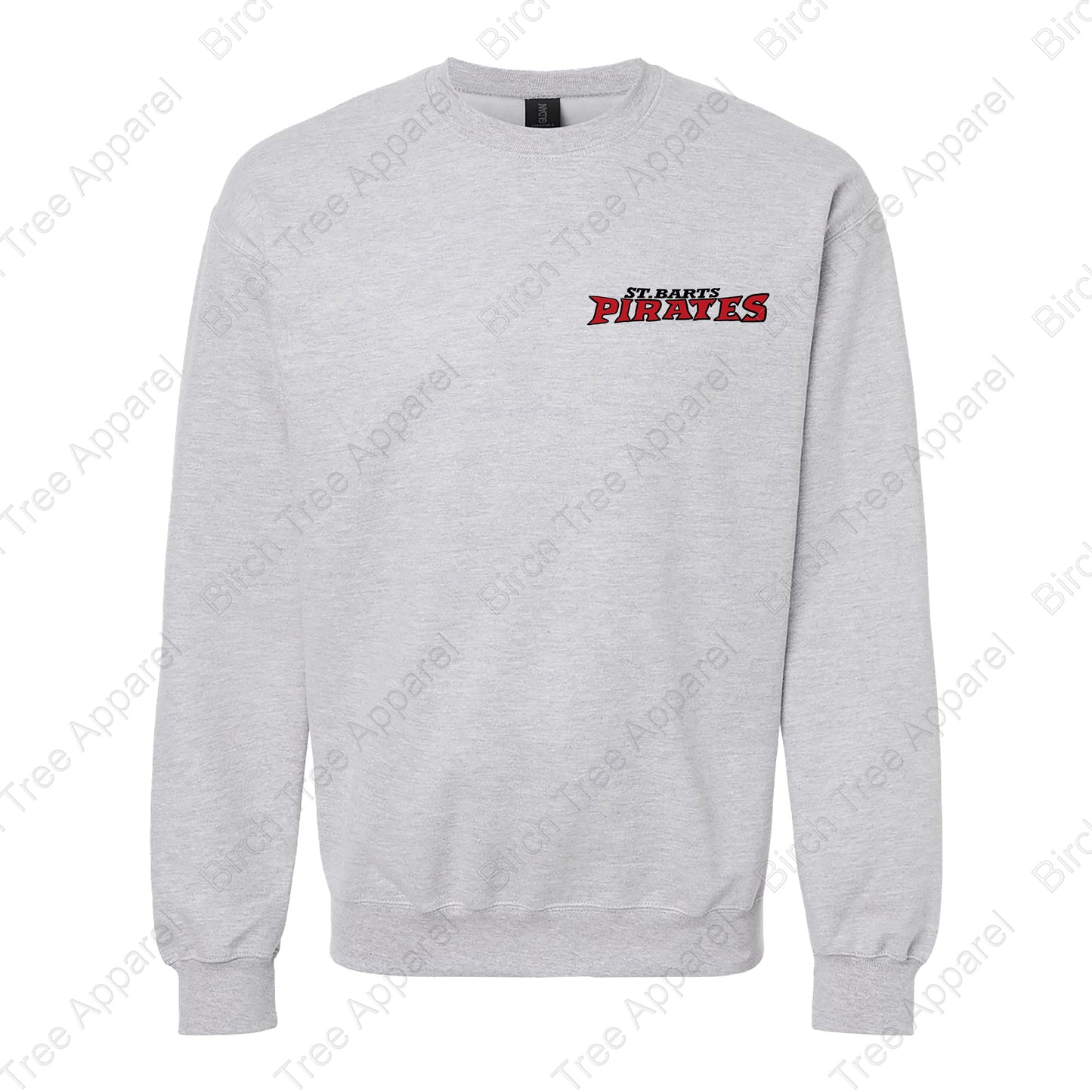 Crewneck - St. Barts Pirates w. Parrot On Back (Youth & Adult)