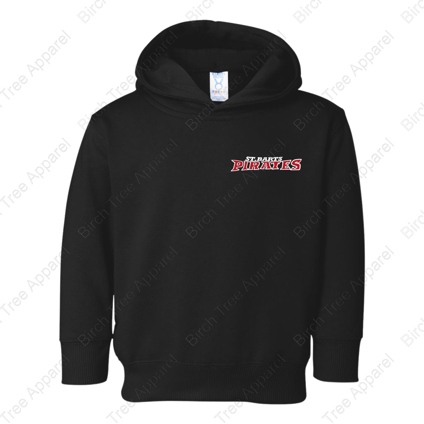 Hoodie - St. Barts Pirates w. Pirate On Back (Littles)