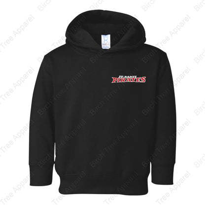 Hoodie - St. Barts Pirates w. Parrot On Back (Littles)