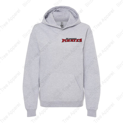 Hoodie - St. Barts Pirates w. Parrot On Back (Youth & Adult)