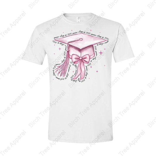 Senior Pink Graduation Cap T-Shirt