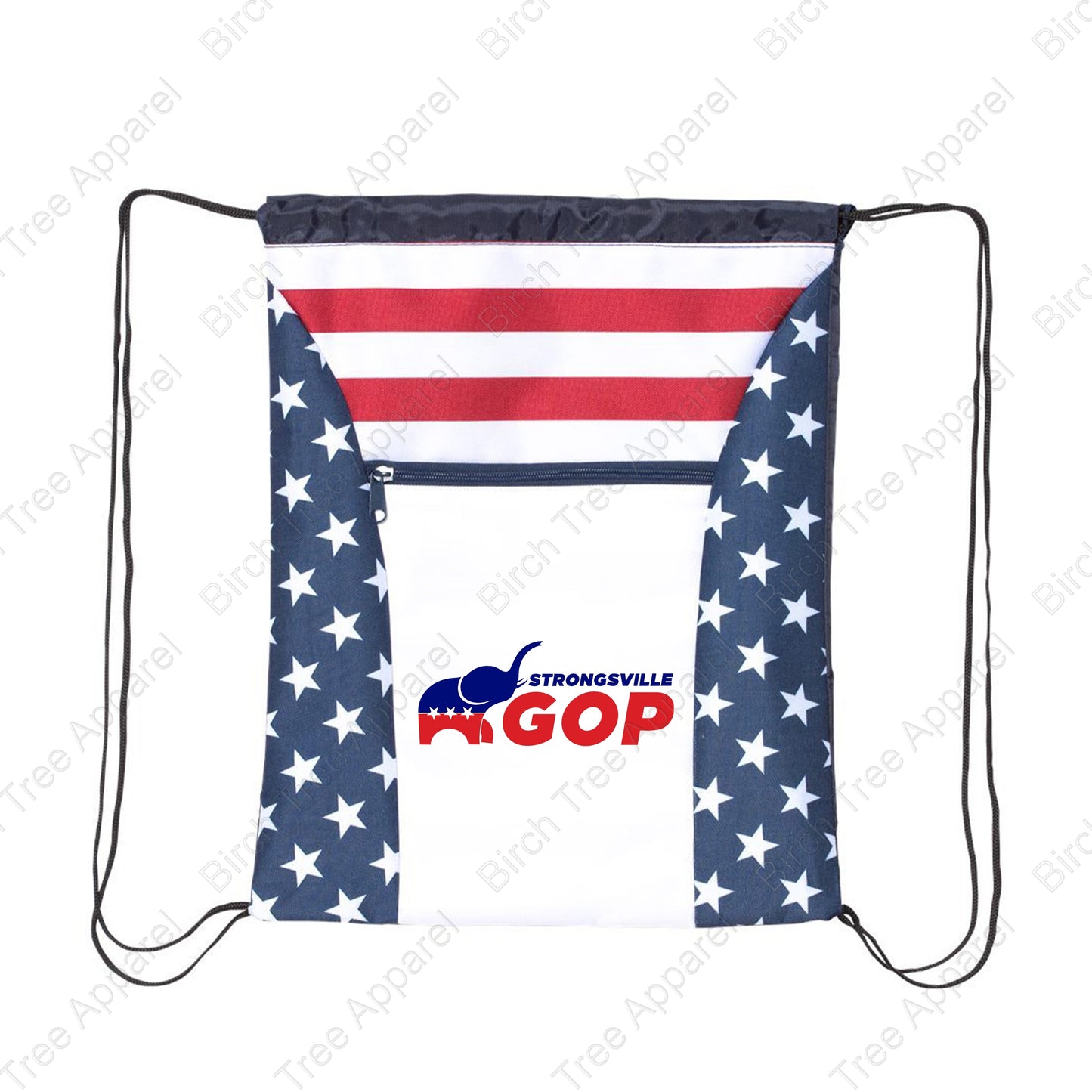Patriotic Drawstring Bag  - Strongsville GOP