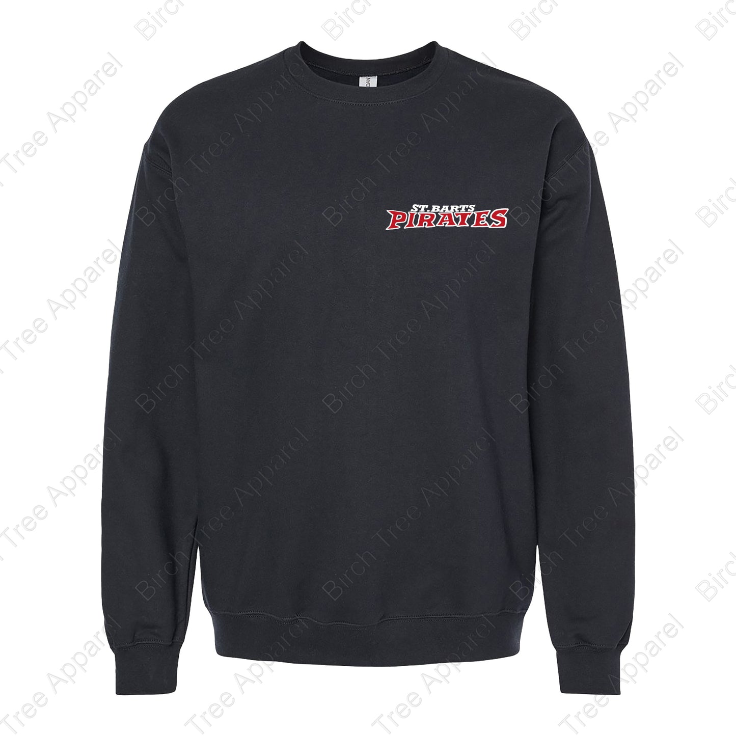Crewneck - St. Barts Pirates w. Pirate On Back (Youth & Adult)