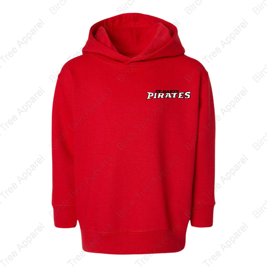 Hoodie - St. Barts Pirates w. Parrot On Back (Littles)