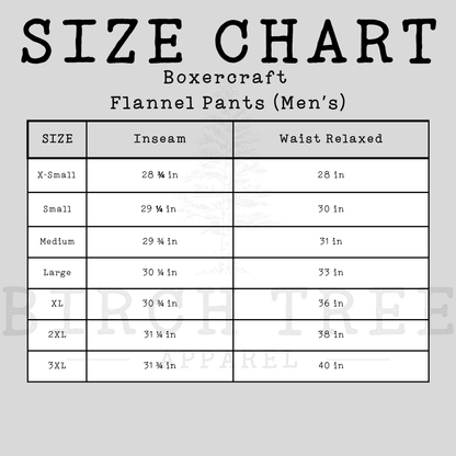 Flannel Pants - ASB Parrot, St. Barts Pirate OR Pirate Block Letters (Adult)