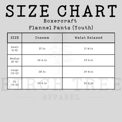 Flannel Pants - ASB Parrot, St. Barts Pirate OR Pirate Block Letters (Youth)