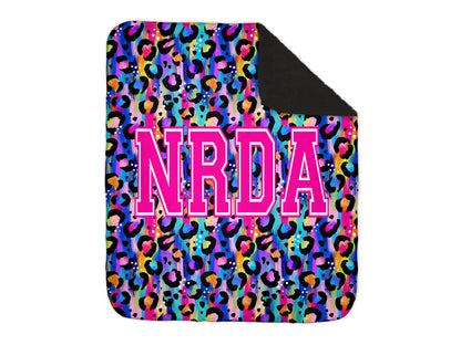 NRDA Neon Leopard Blanket