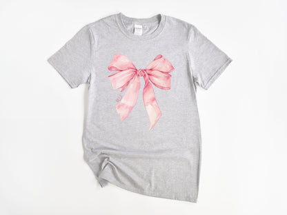 NRDA Ballerina Ribbon Coquette Bow T-Shirt