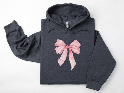 NRDA Ballerina Ribbon Coquette Bow Hoodie