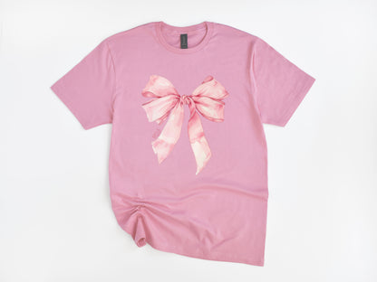 NRDA Ballerina Ribbon Coquette Bow T-Shirt