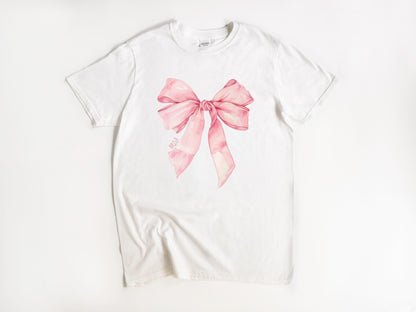 NRDA Ballerina Ribbon Coquette Bow T-Shirt