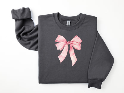 NRDA Ballerina Ribbon Coquette Bow Crewneck