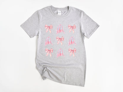 NRDA Bow & Ballerina Slippers T-Shirt