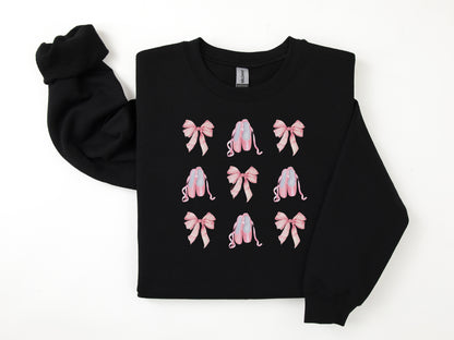 NRDA Bow & Ballerina Slippers Crewneck